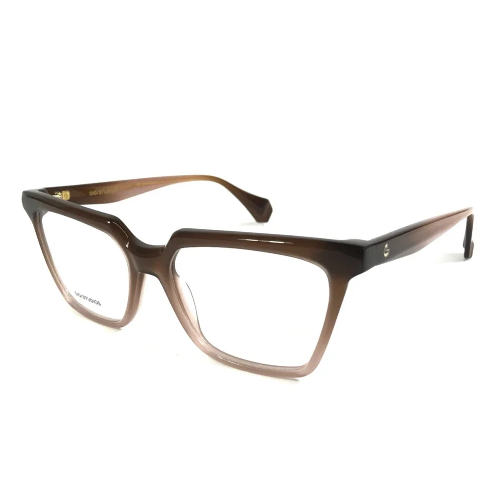 Gigi Studios Eyeglasses Frames AMALIA 6886/6 Brown Gradient Cat Eye 53-16-140